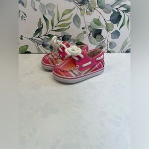 Beautiful Pink Sperry Infant Crib Shoes‎ Size 1